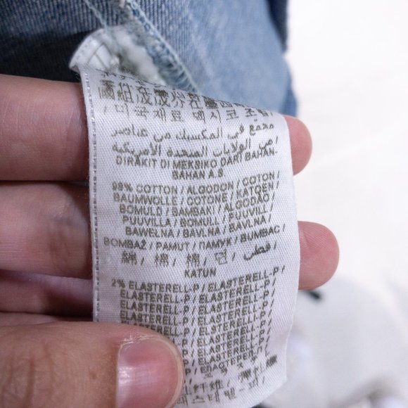 Guess M Sleeveless Jean Jacket Vest Layer Studded Collar Crop Top Layer - Picture 14 of 16